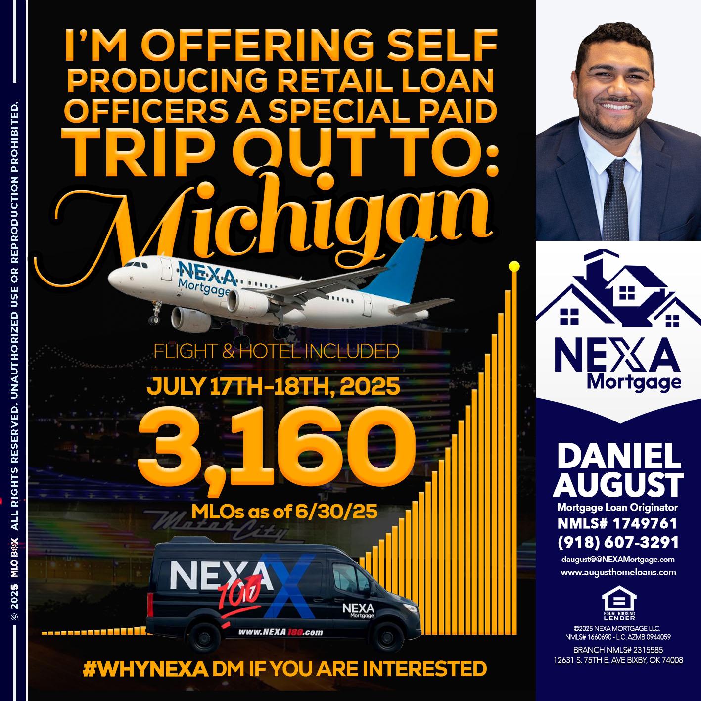 MICHIGAN TRIP - Daniel August -Mortgage Loan Officer