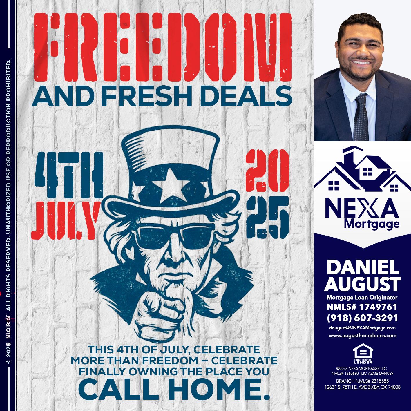 FREEDOM - Daniel August -Mortgage Loan Officer
