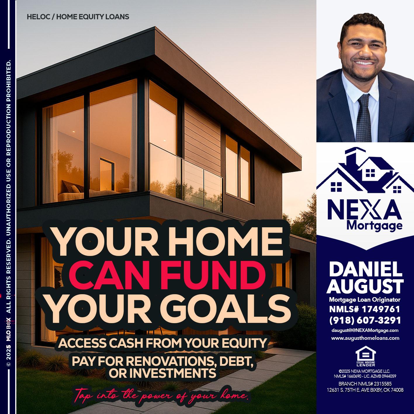 HELOC - Daniel August -Mortgage Loan Officer