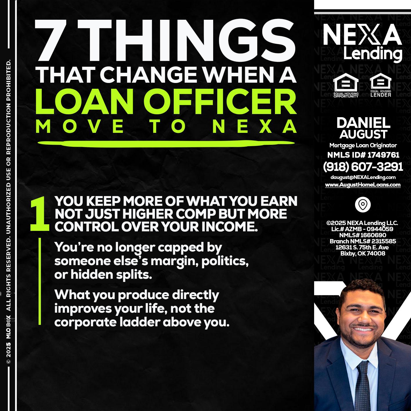 7 THINGS (1) - Daniel August -Mortgage Loan Officer