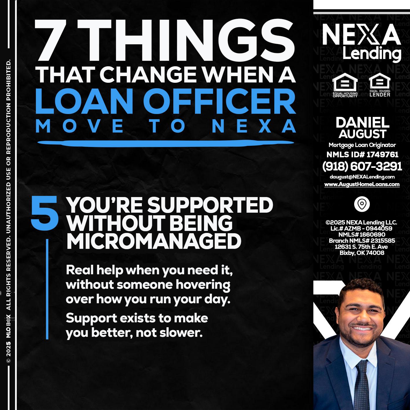 7 THINGS (5) - Daniel August -Mortgage Loan Officer