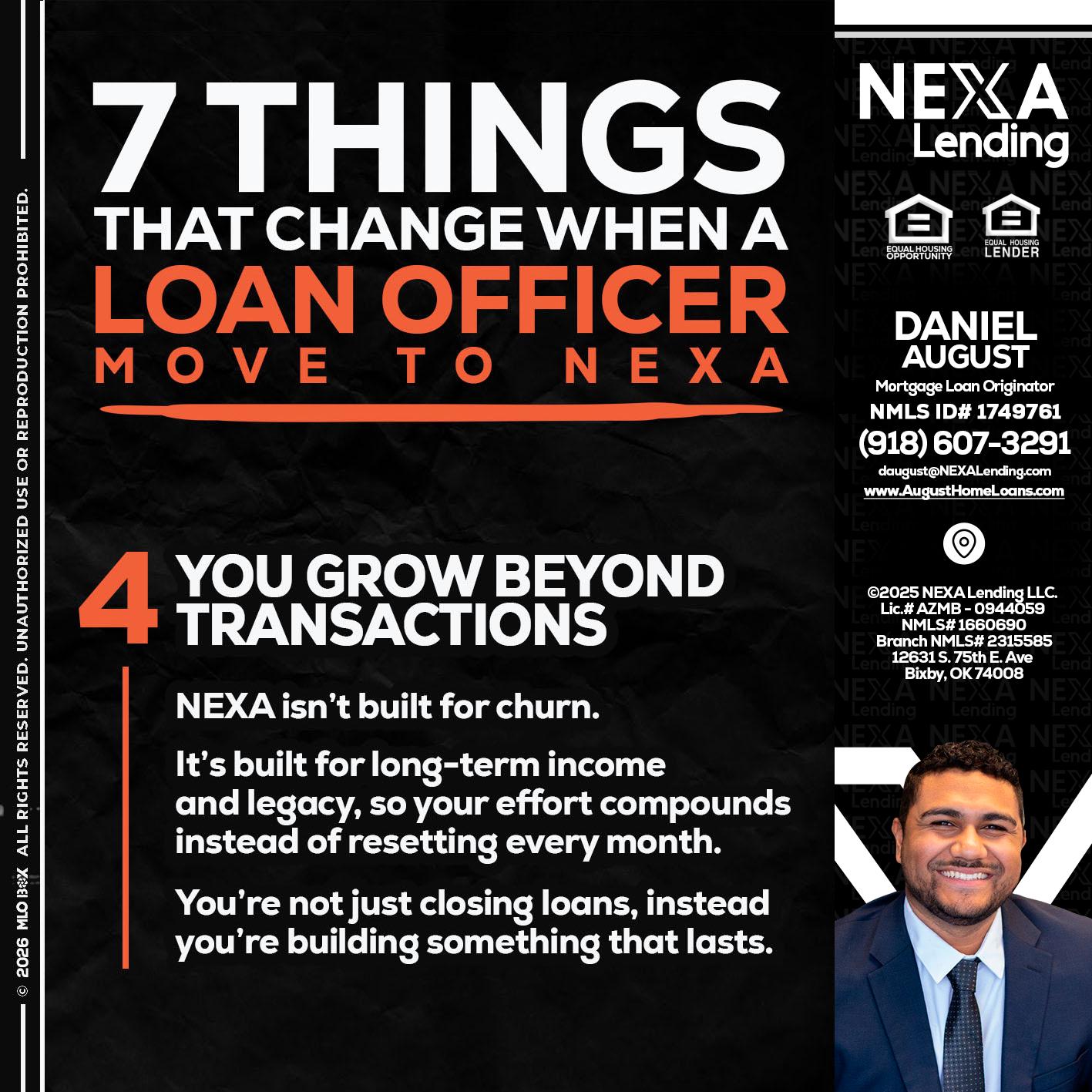 7 THINGS (4) - Daniel August -Mortgage Loan Officer