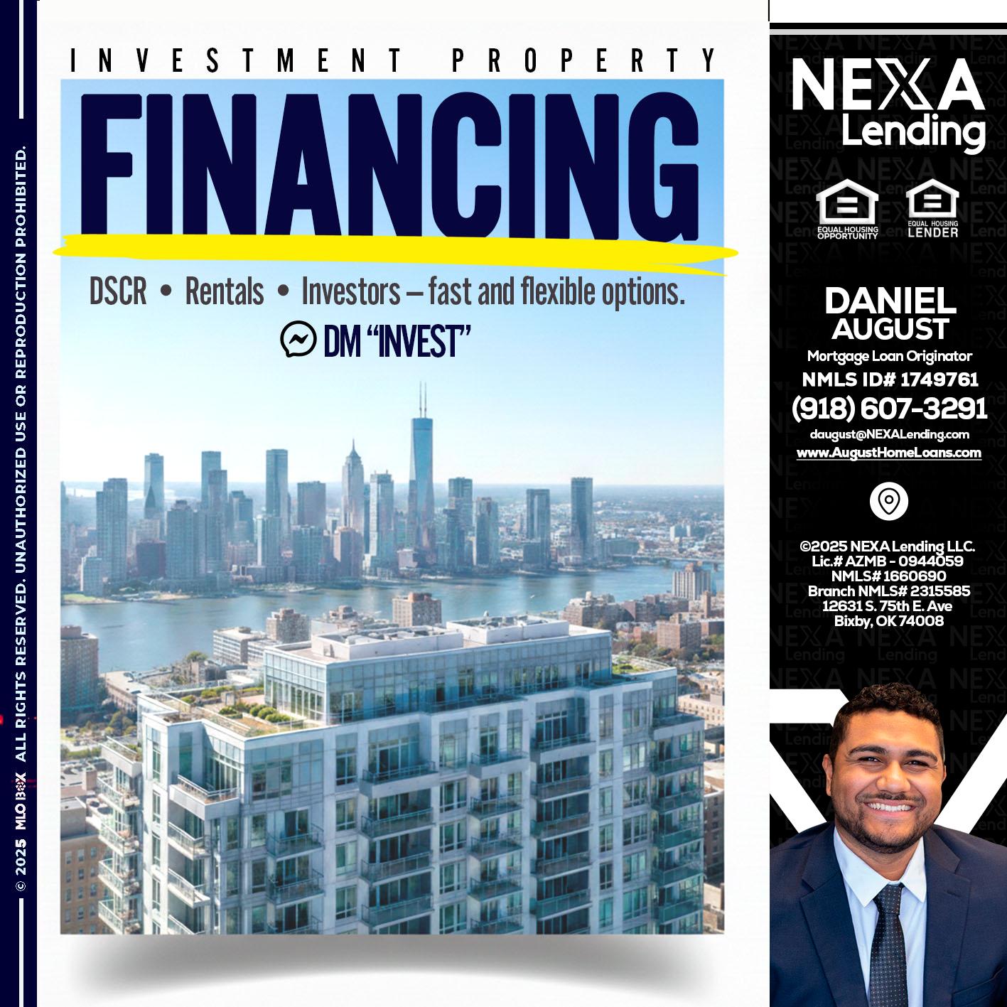 FINANCING - Daniel August -Mortgage Loan Officer