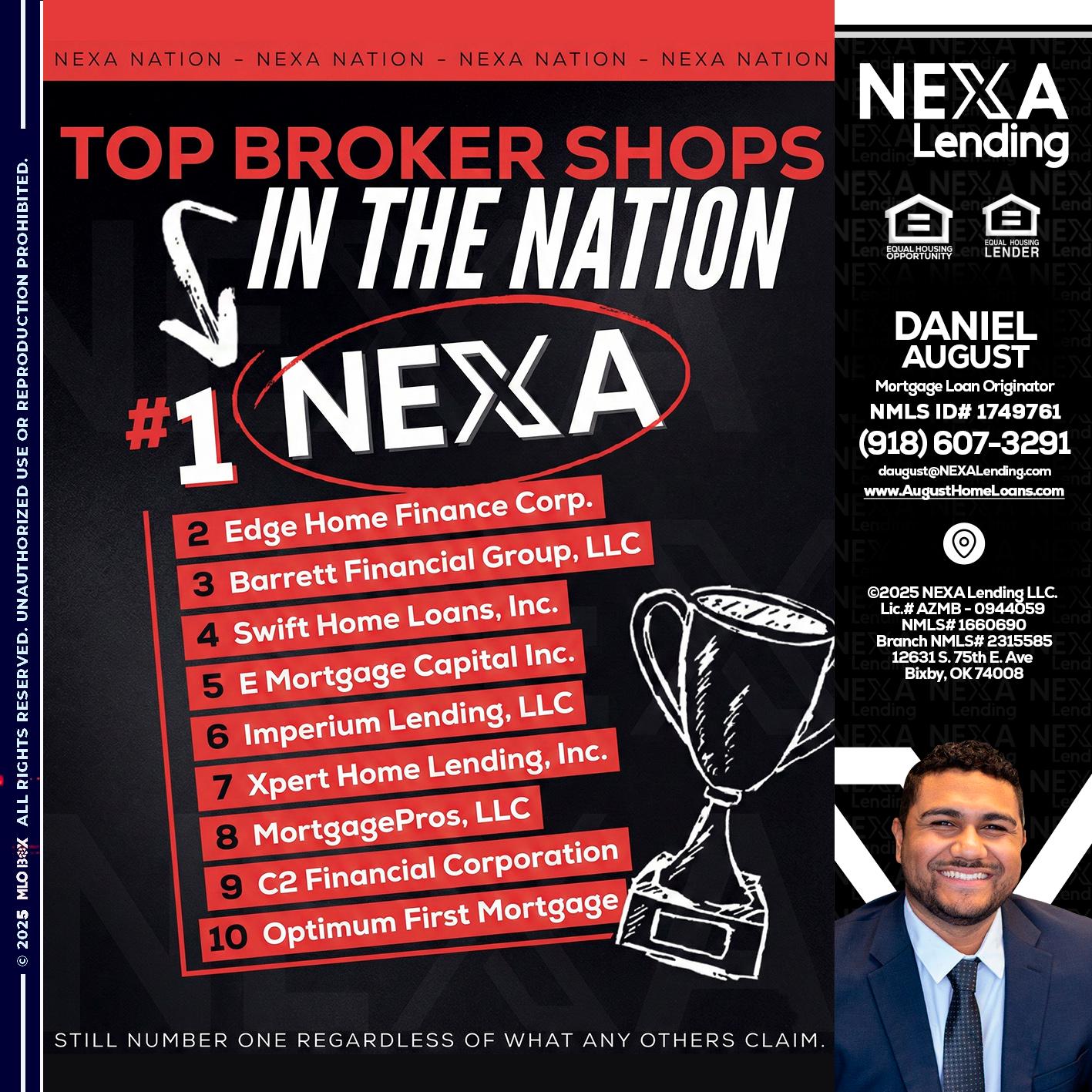 top broker - Daniel August -Mortgage Loan Officer