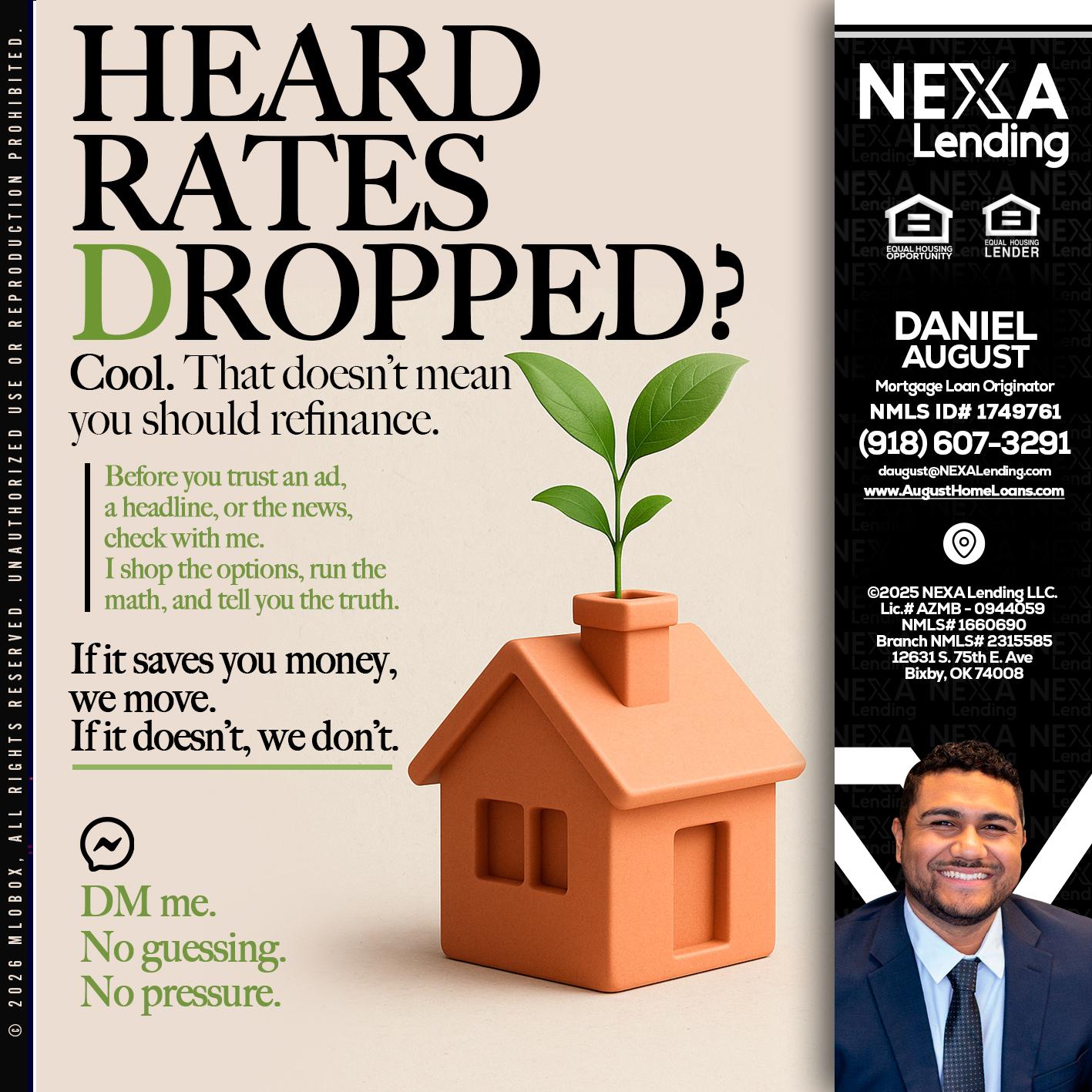 HEARD RATES - Daniel August -Mortgage Loan Officer