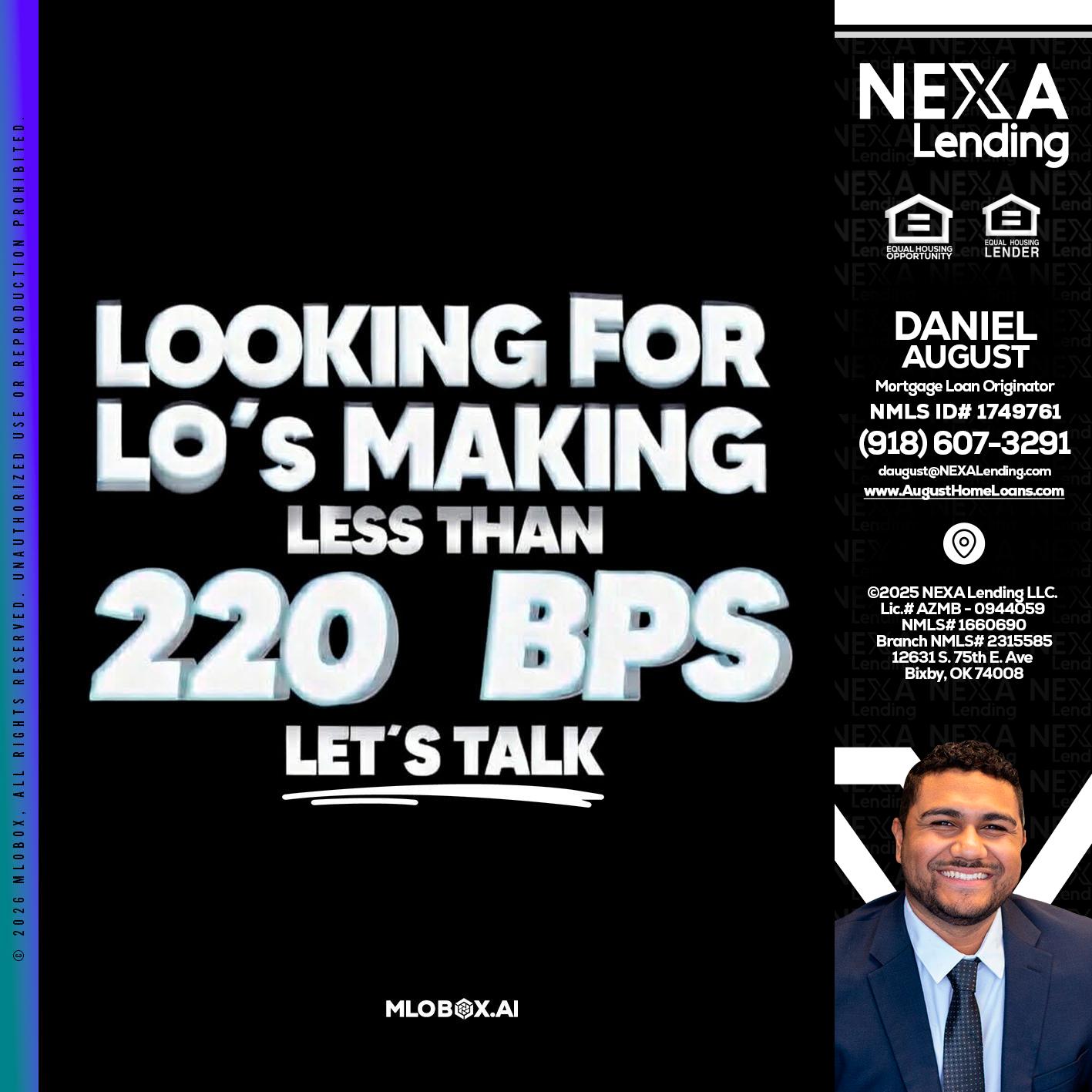 LOOKING FOR - Daniel August -Mortgage Loan Officer